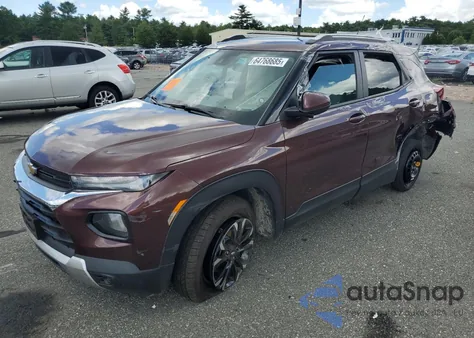 2022 Chevrolet Trailblazer Lt z USA, uszkodzony, nr VIN KL79MRSL9NB092421